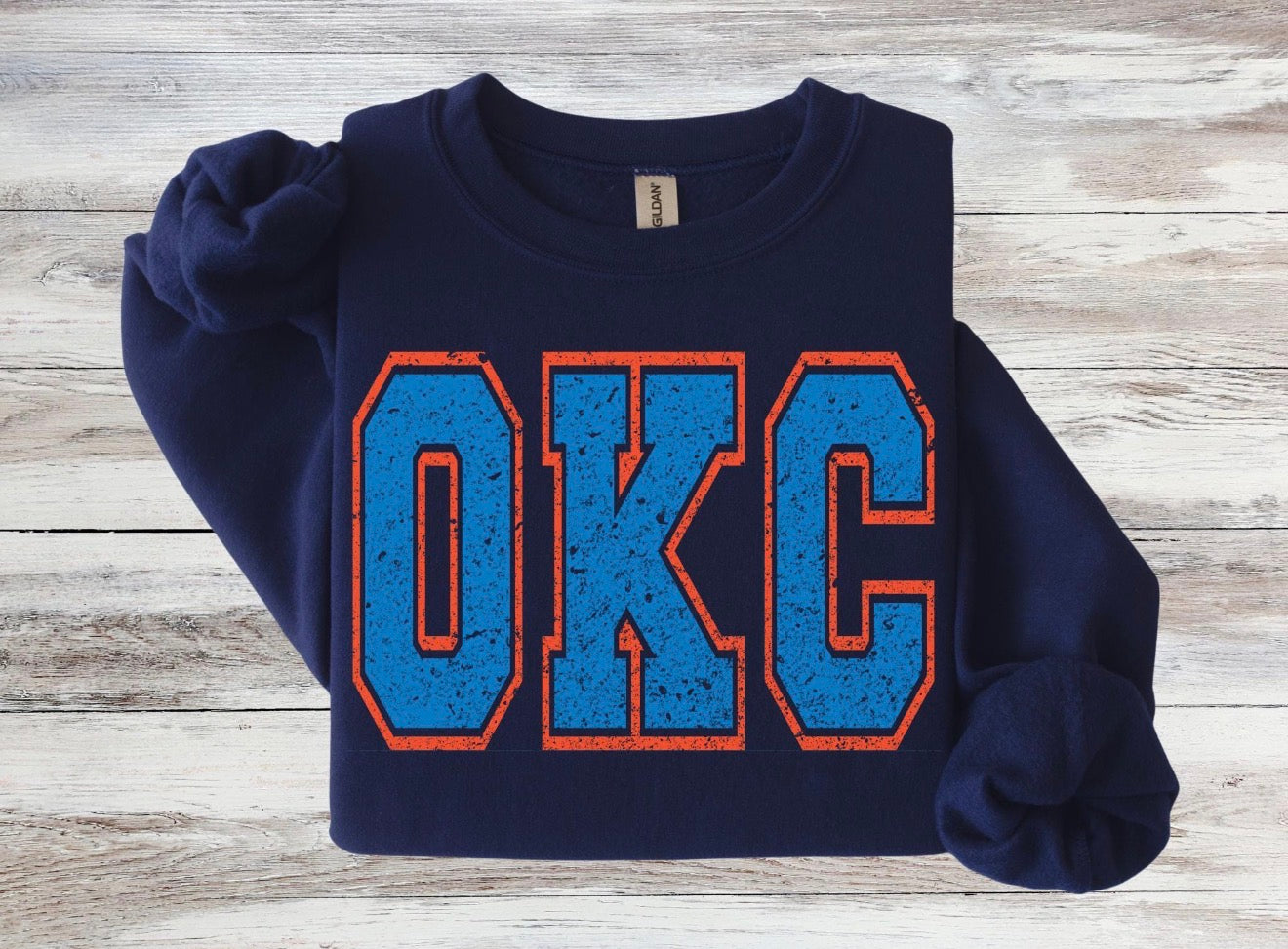 OKC Distressed Logo