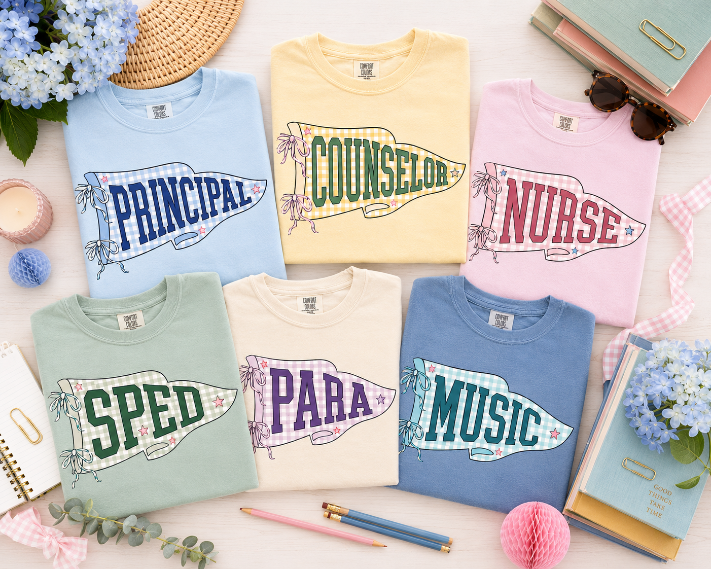School Staff Pennant Tee