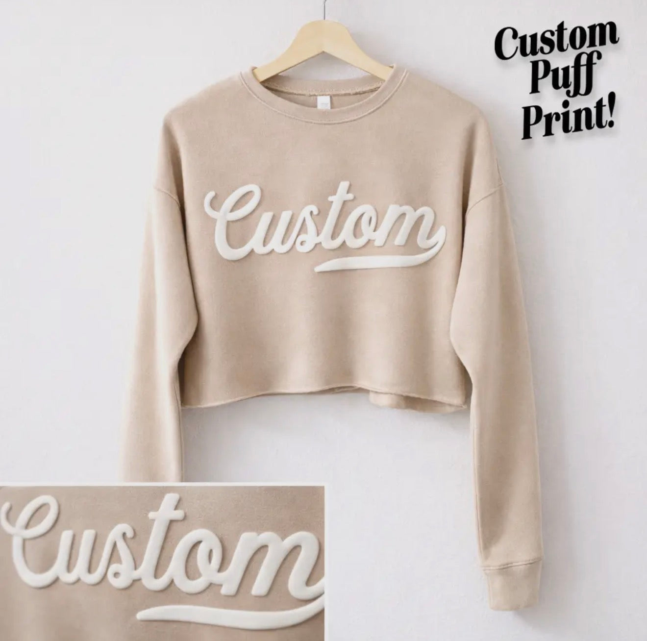 Custom Cropped Sweatshirt Pre-Order