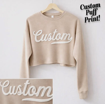 Custom Cropped Sweatshirt Pre-Order