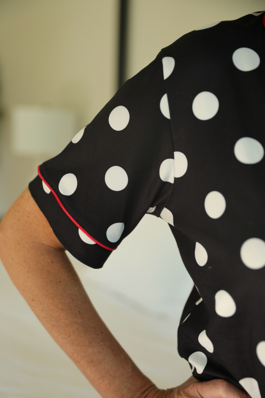 Dotty Darling Polka Dot Ruffle Pajama Set