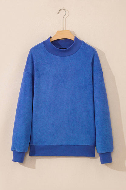 LAS Oversize Drop Shoulder Reversible Sweatshirt (S-XL): Racing Red / Missy / L