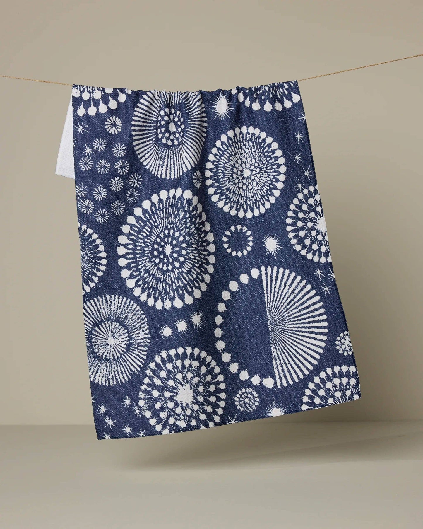 Freedom Sparks Tea Towel: Blue