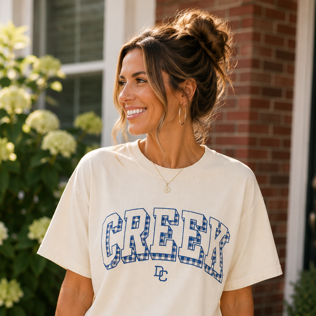 Varsity Gingham Tee