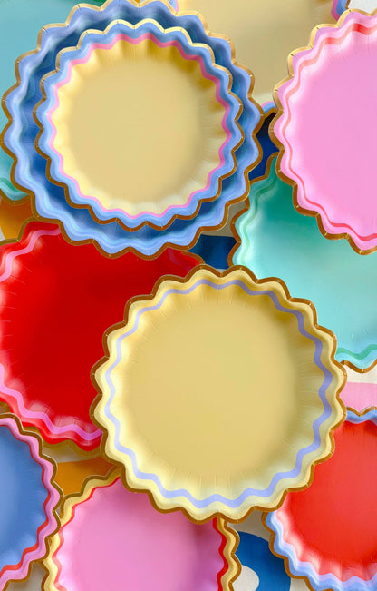 Rainbow Ric Rac Assorted Dinner Plates (10 ct)