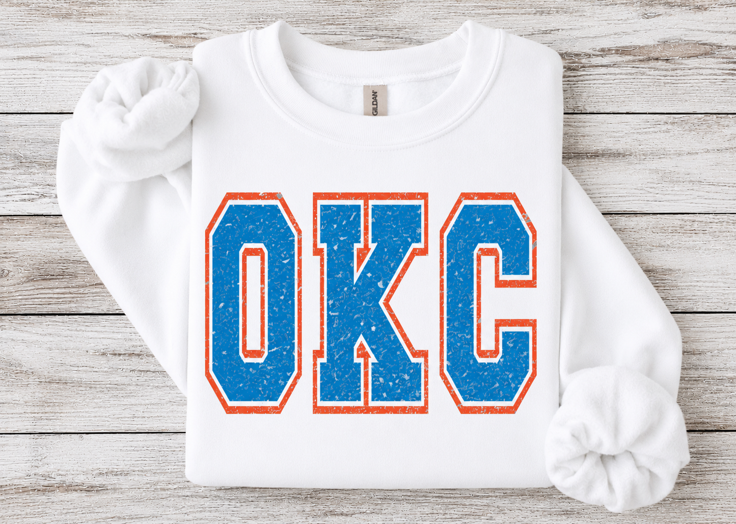 OKC Distressed Logo