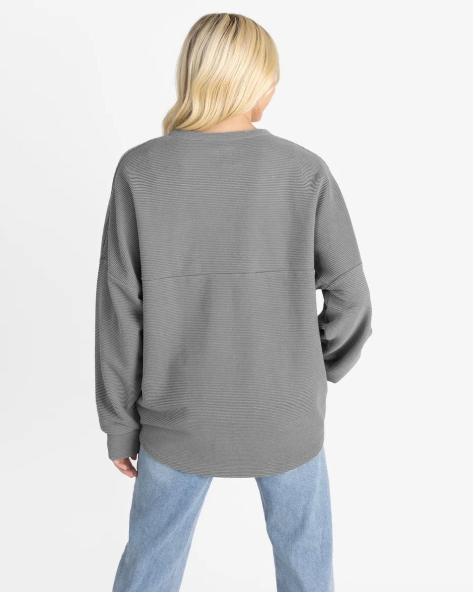 OKLAHOMA SOONERS TRAINING DAY VINTAGE WASH CORDED PULLOVER