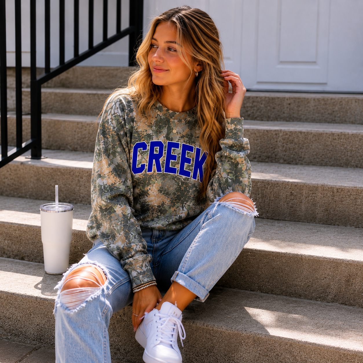Cotton Collective Camo Long Sleeve Tee