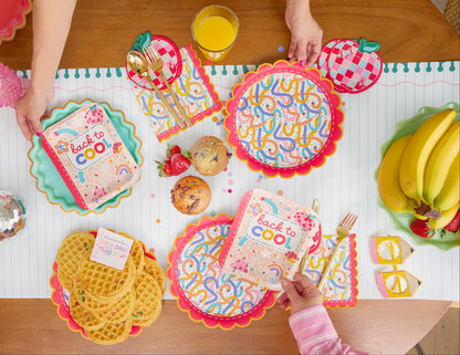 'Back to Cool' Paper Notebook Dessert Plates (8" / 10 ct)