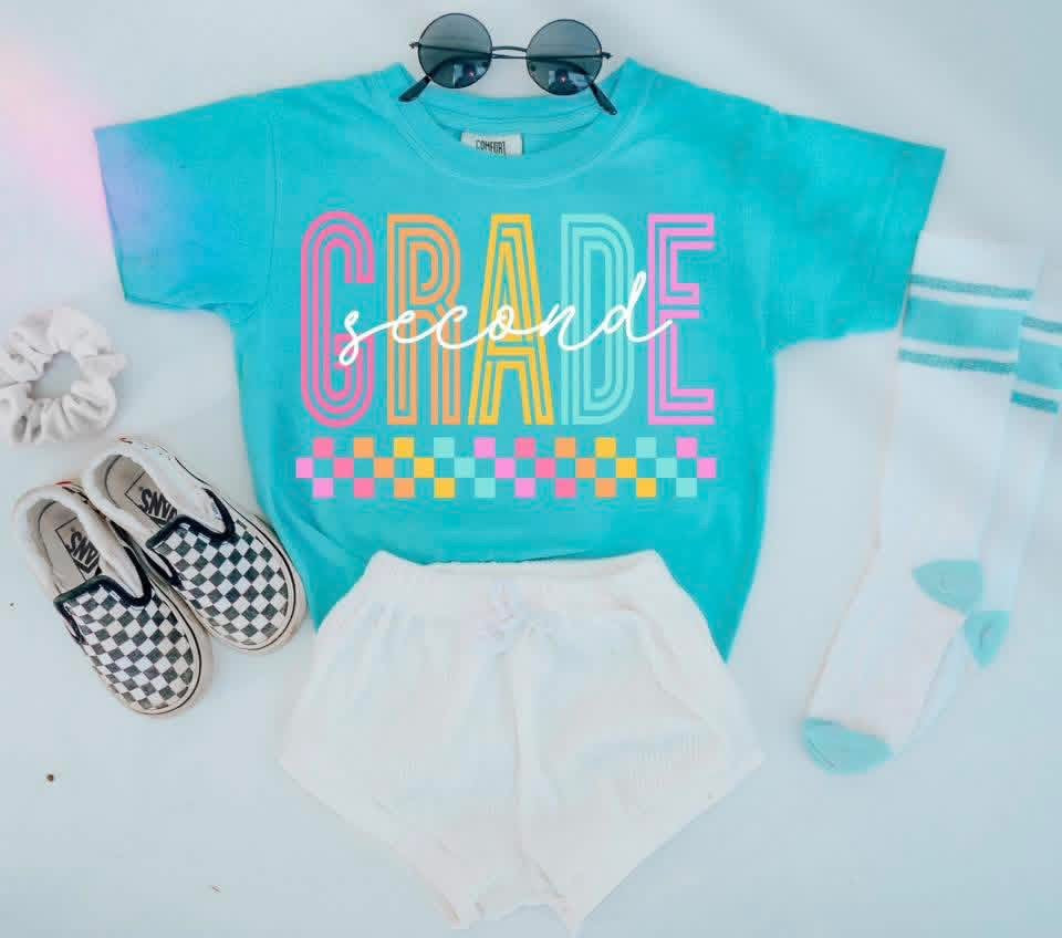 Retro Grade Checker Tee