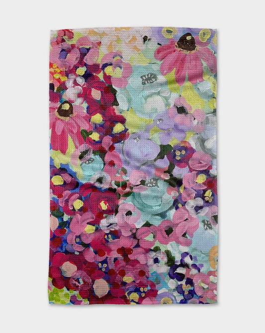 Geometry Fields of Joy Tea Towel