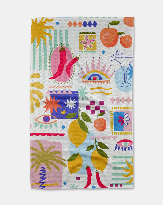 Geometry Italian Picnic Tea Towel
