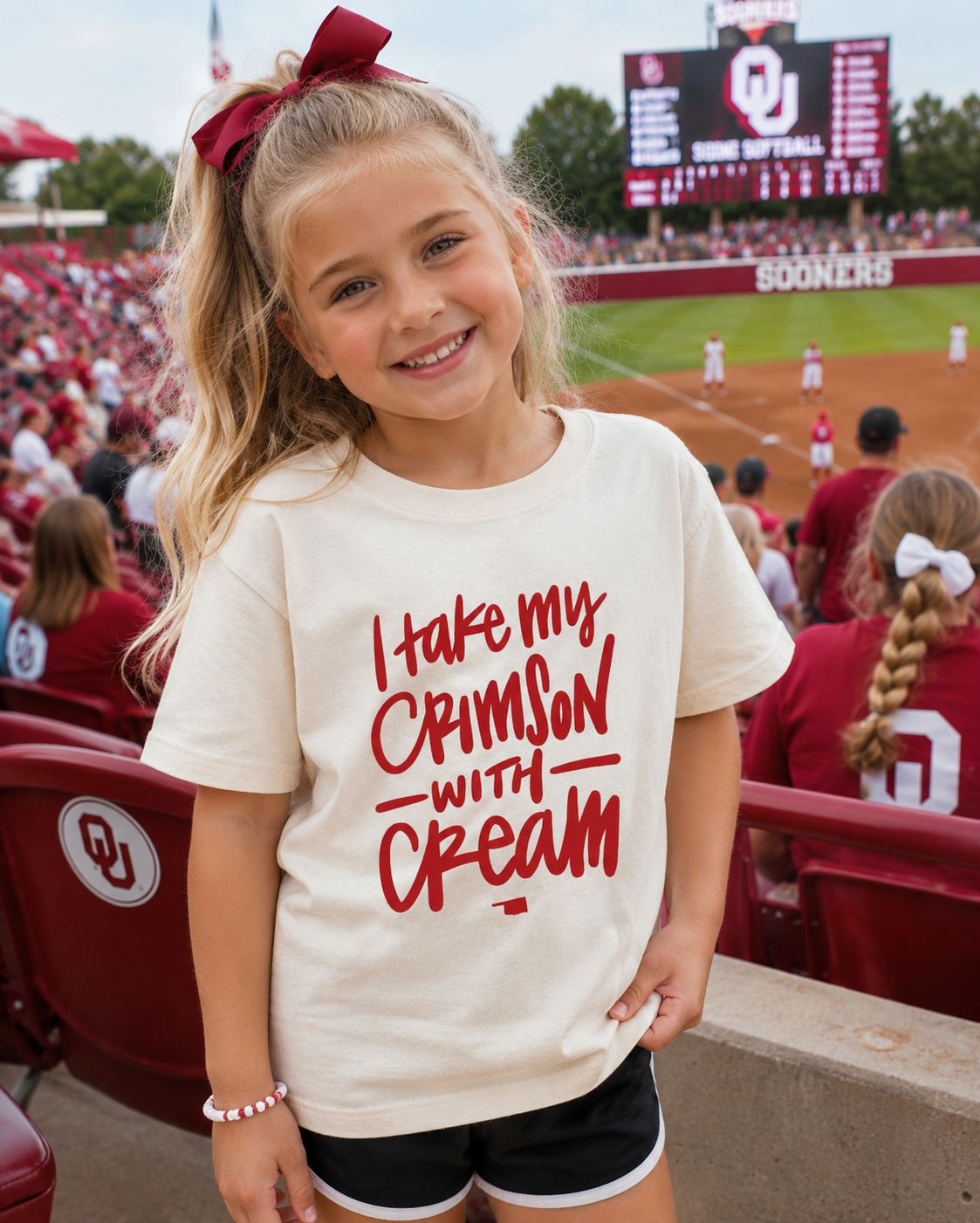 Crimson with Cream