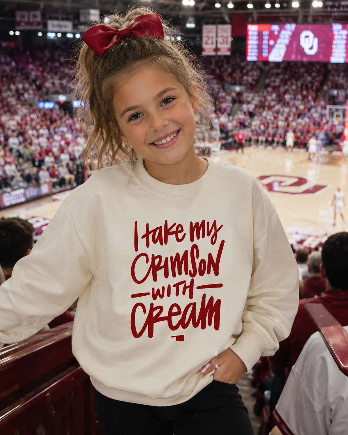 Crimson with Cream