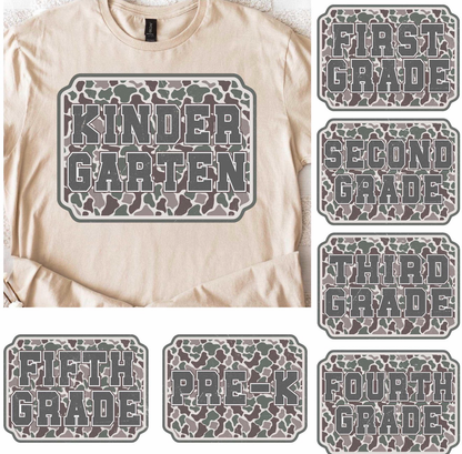 Grade Level Camo Tee