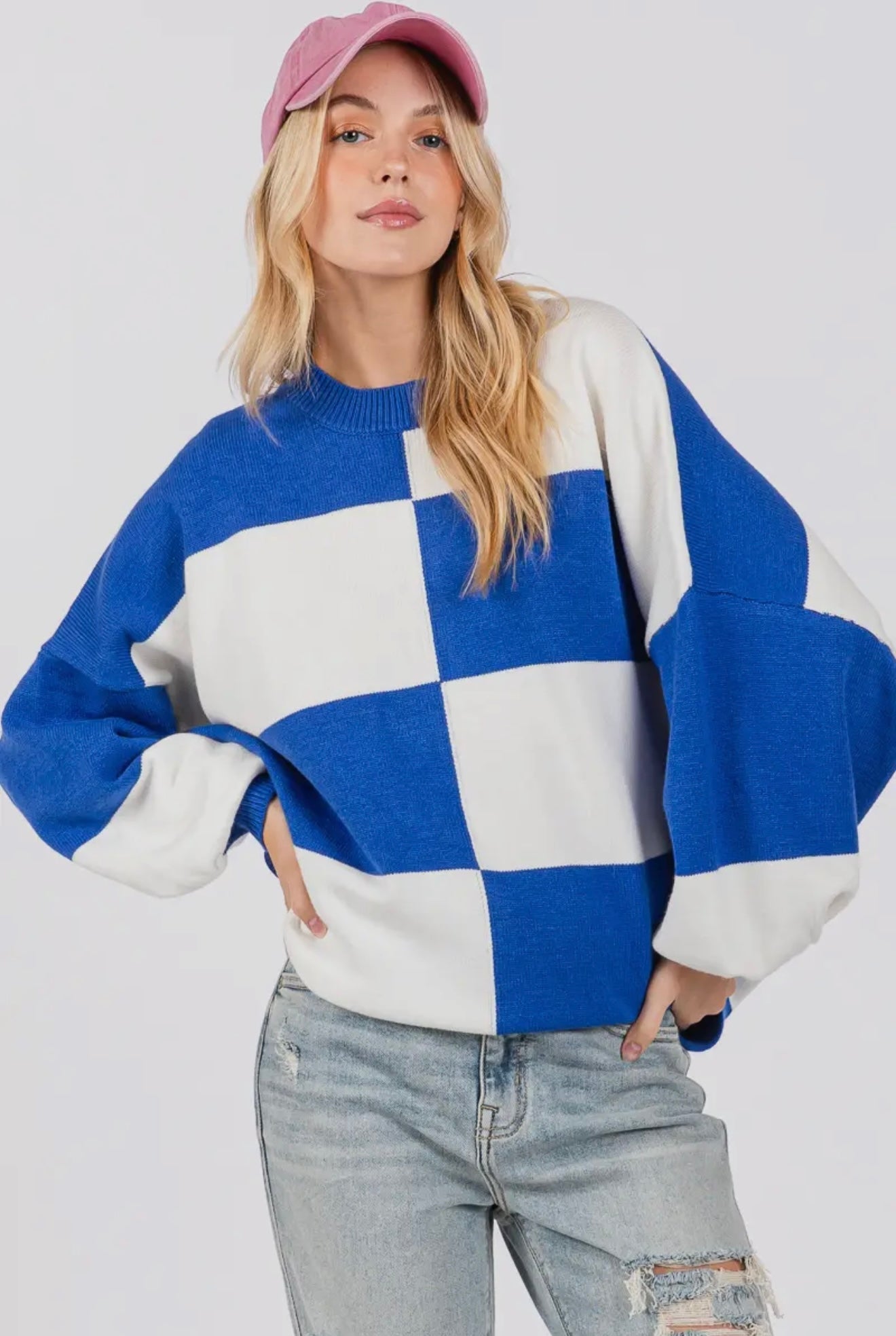 Varsity Check Pullover