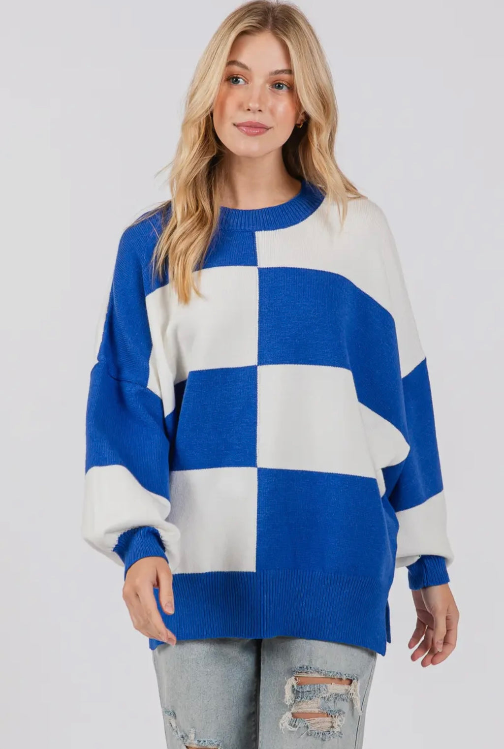 Varsity Check Pullover