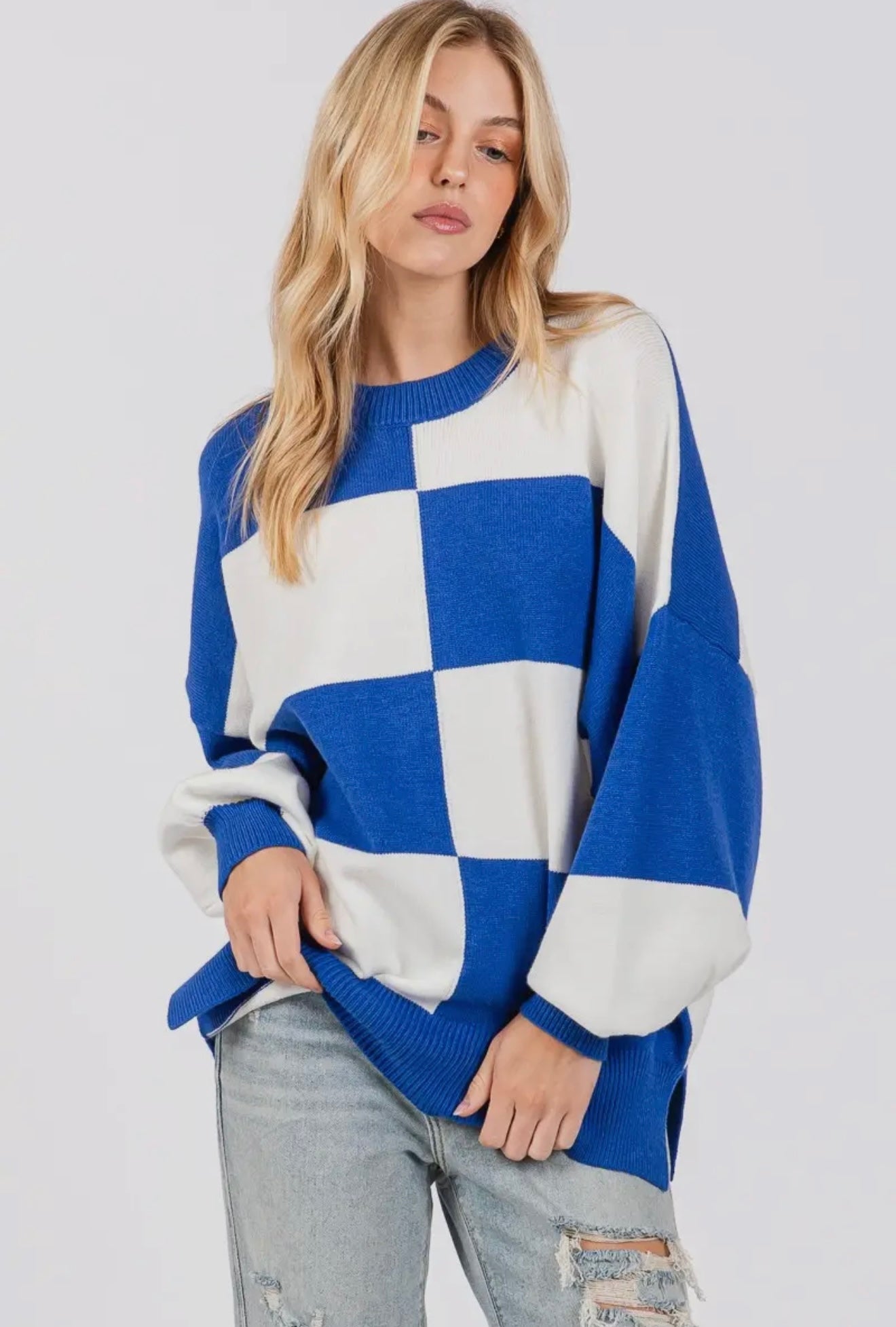 Varsity Check Pullover