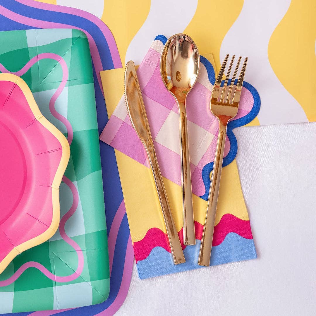 Gold Utensil Set (30 ct)