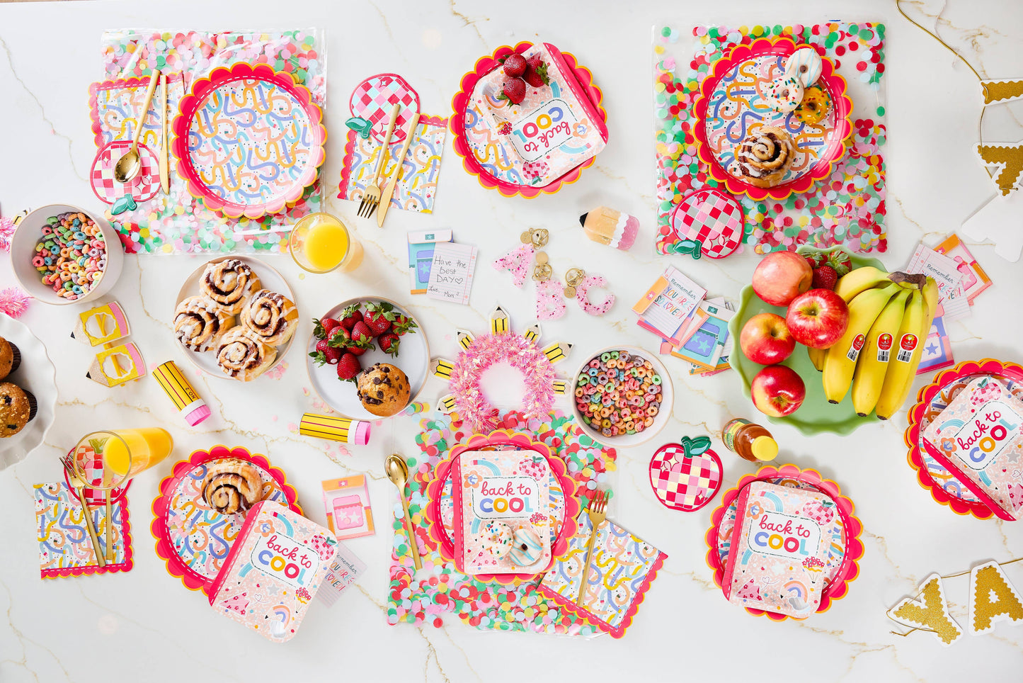 'Back to Cool' Paper Notebook Dessert Plates (8" / 10 ct)