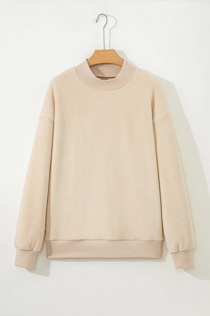 LAS Oversize Drop Shoulder Reversible Sweatshirt (S-XL): Dark Blue / Missy / L